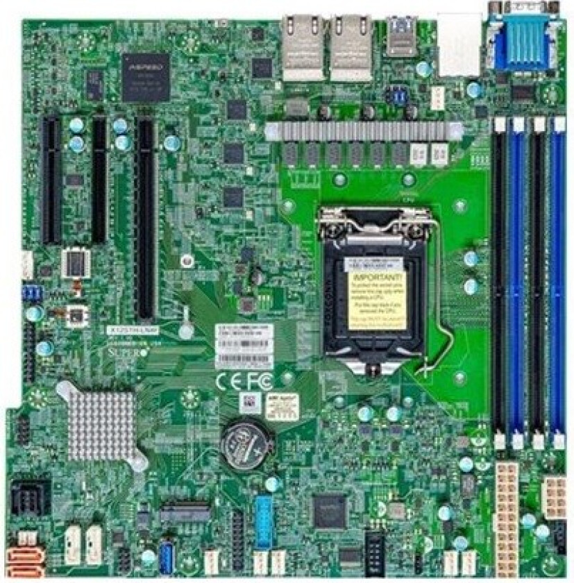 X12STH-LN4F Hovedkort - Intel C256 - Intel LGA1200 socket - DDR4 RAM - Micro-ATX
