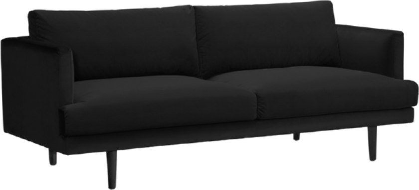 sofa 3-seter Svart