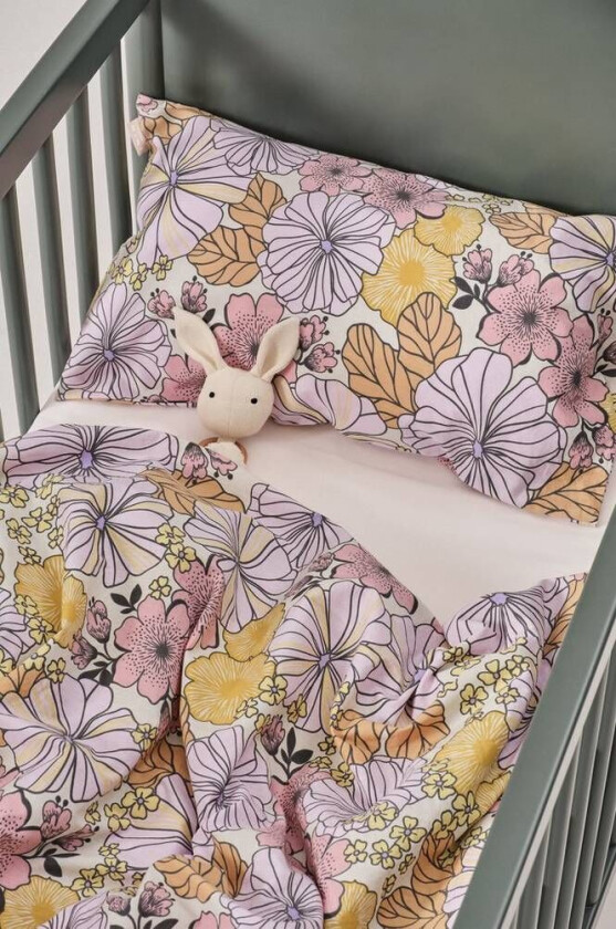 MINI sengesett sprinkelseng Rosa/multi