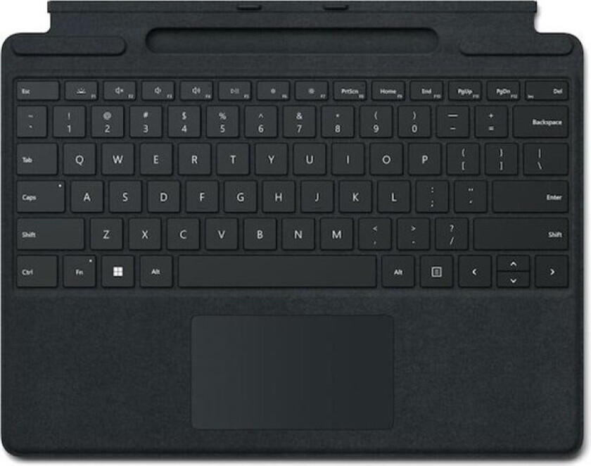 Surface Pro Signature Keyboard - keyboard - with touchpad accelerometer Surface Slim Pen 2 storage and charging tray - QWERTY - Spanish - black - Tastatur - Spansk - Svart