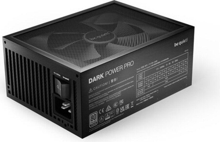 Dark Power Pro 13 - 1300W Strømforsyning (PSU) - 1300 Watt - 135 mm - 80 Plus Titanium sertifisert