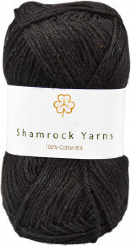 100% Bomull 8/4 Garn 01 Sort