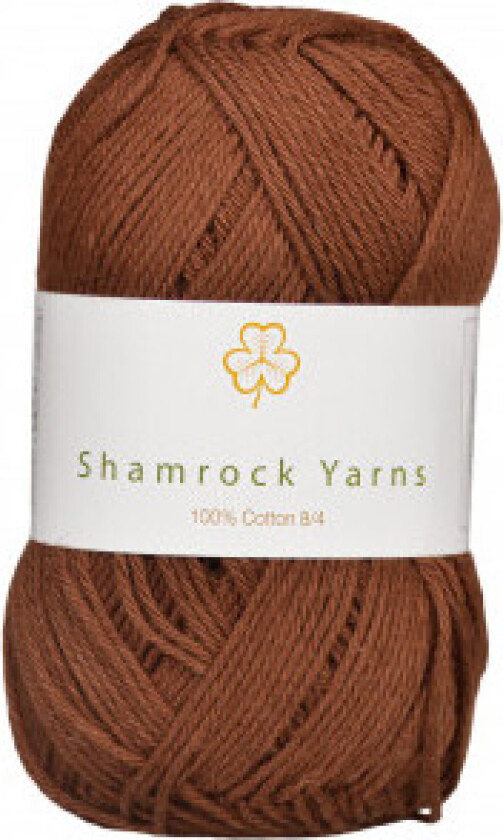 100% Bomull 8/4 Garn 08 Mørkebrun