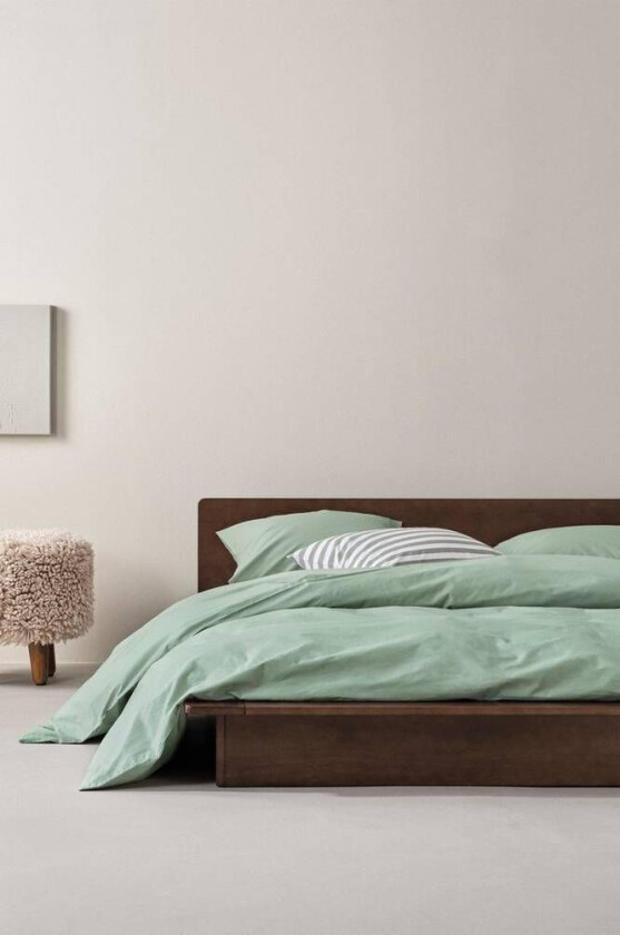 ZACK PERCALE sengesett dobbeltseng - økologisk Grønn