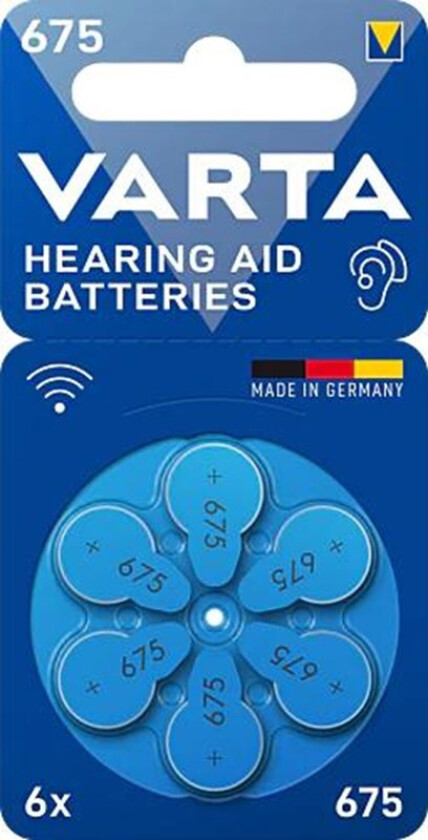 Batteri for høreapparat Varta Hearing Aid 10 PR70 6 enheter
