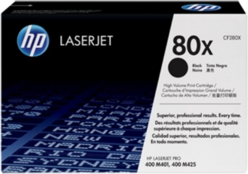 Hp Toner Svart 80x 6.9k - Cf280x