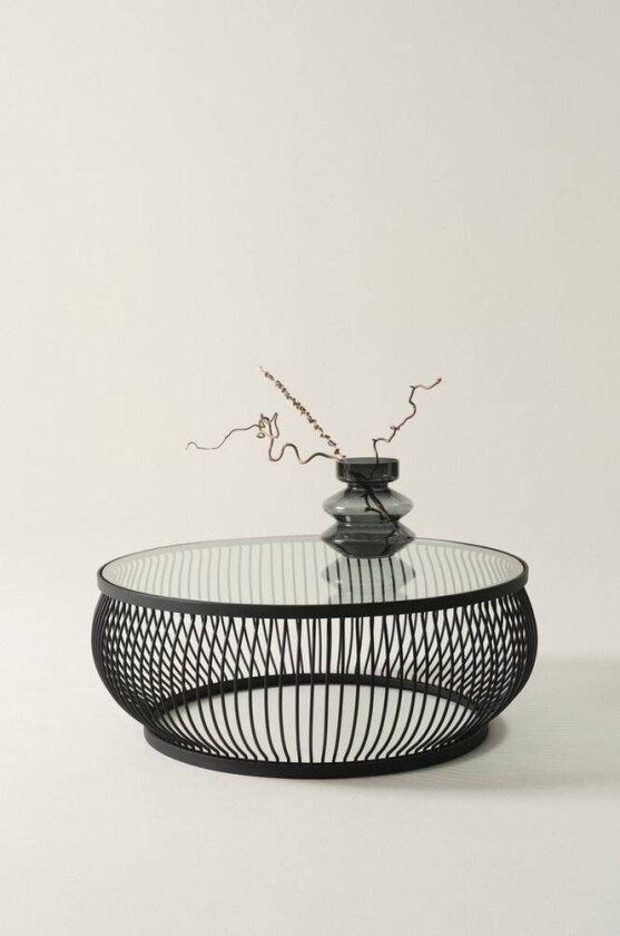 SUFFON sofabord diameter 94 cm Svart matt svart