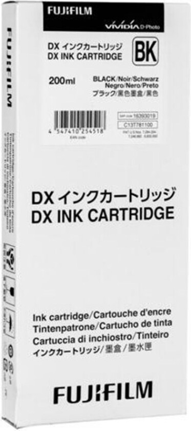 DX Ink Cartridge 200 ml black - Blekkpatron Svart