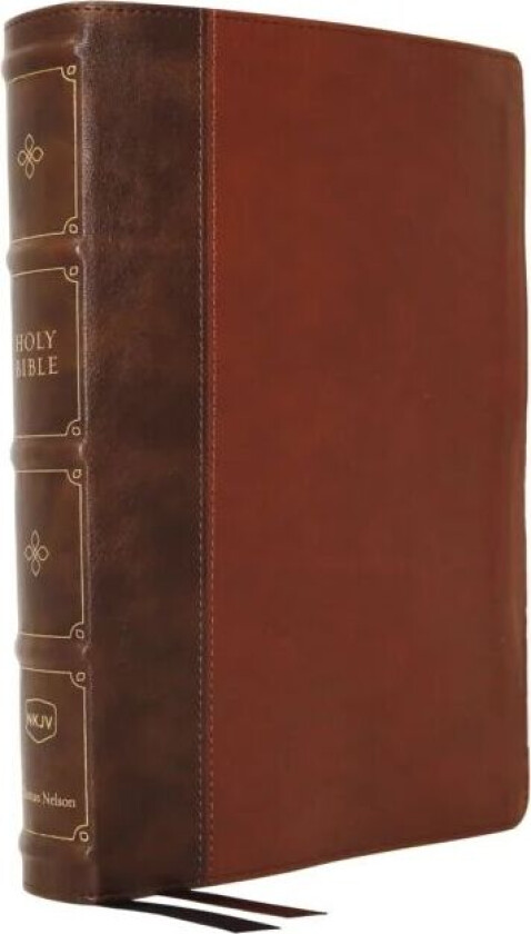 NKJV, Large Print Verse-by-Verse Reference Bible, Maclaren Series, Leathersoft, Brown, Comfort Print av Thomas Nelson
