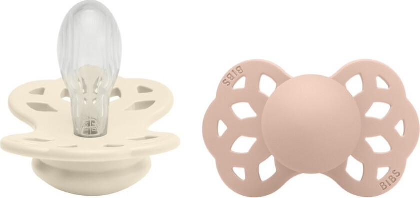 Pacifier Infinity Symmetrical Silicone Ivory/Blush Size 2 2