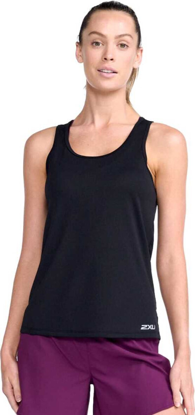 Women's Aero Singlet S, Black/Silver Reflective