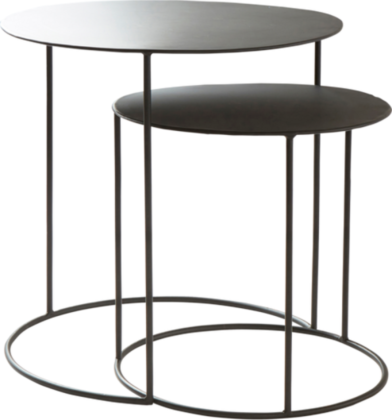 sofabord 2-pk Ø 40 cm, Ø 50 cm Black