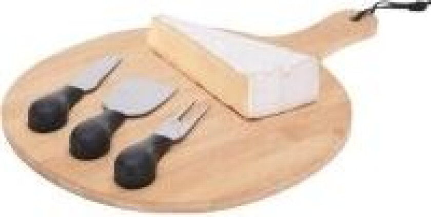 Koopman Cheese Set Of 4Pcs Bamboo 210000710