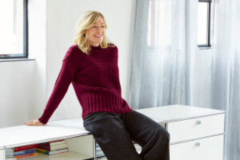 Cool Wool Big Sweater av Lana Grossa - Sweater Strikkeoppskrift Str. 3 - Str. 48/50