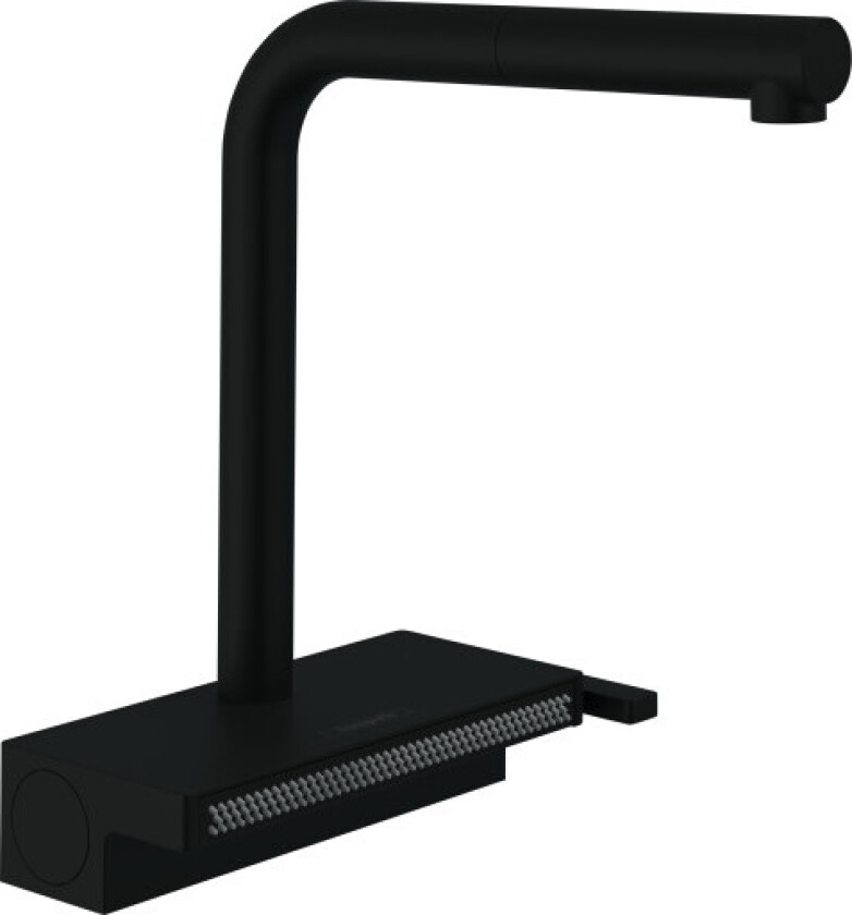 Aquno Select M81 kjøkkenarmatur, uttrekkbar tut, matt sort