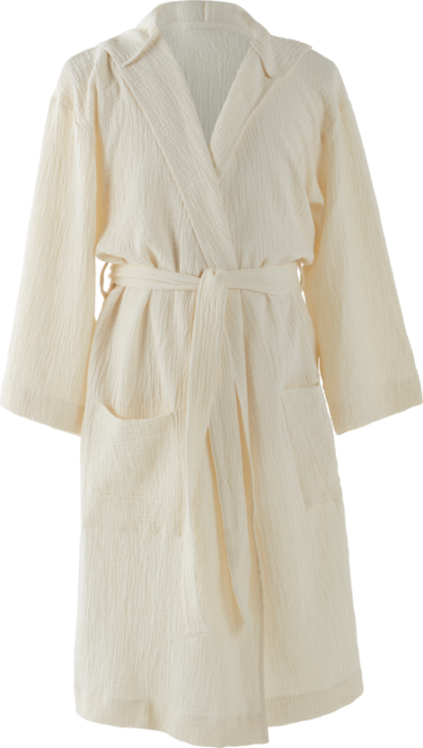 badekåpe - økologisk Naturhvit