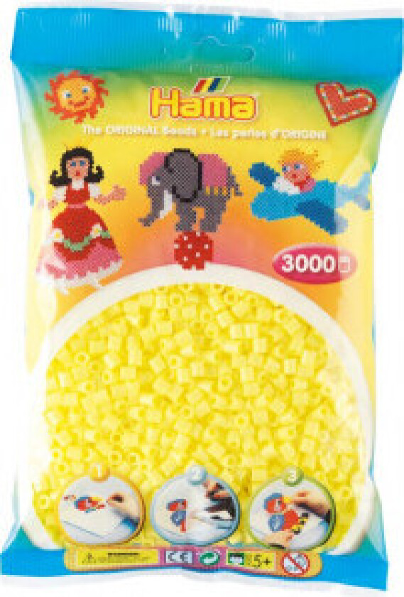 Midi Beads 3000 pcs Pastel Yellow