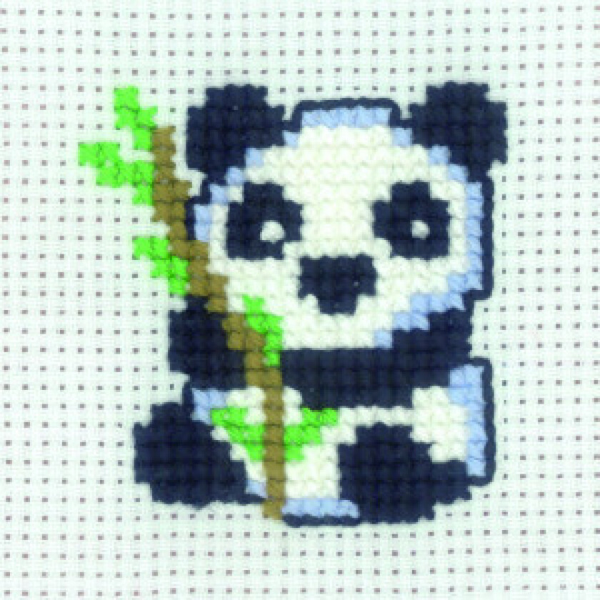 Broderisett Panda 8x8cm