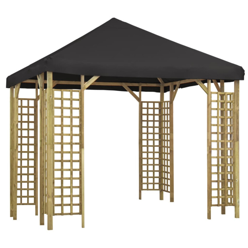 Paviljong 3x3 m antrasitt