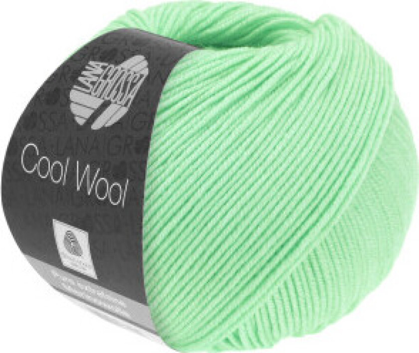 Cool Wool Garn 2087 Hvit Grønn