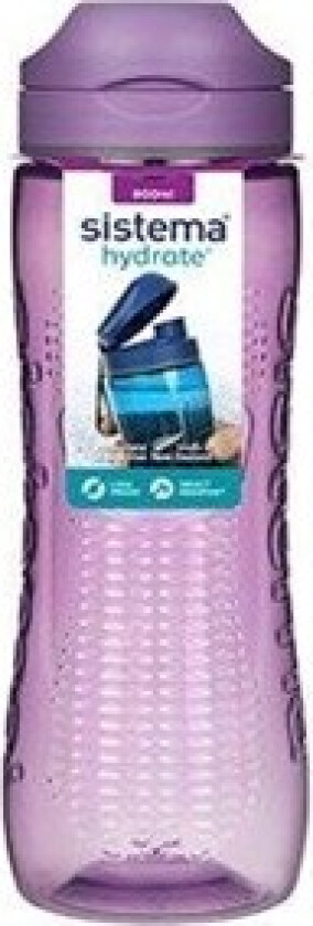 Drikkeflaske 800 Ml. Blå, Grøn, Pink, Lilla, Sort, Melon. - 800 ml