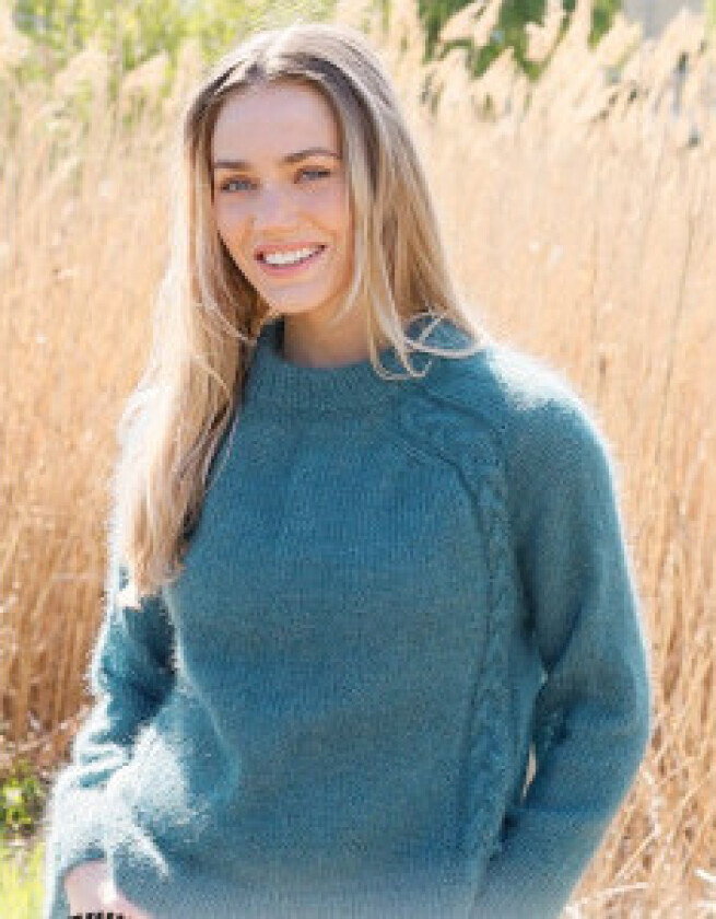 Cabled Bliss by DROPS Design - Genser Strikkeoppskrift str. S - XXXL - XXX-Large