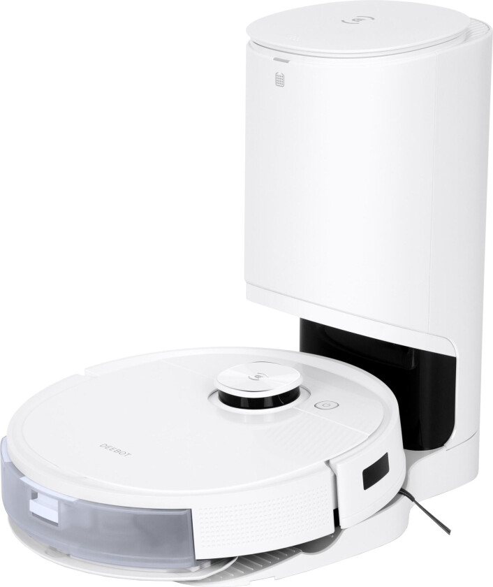 Ecovacs Deebot T9+ - Hvid - 3000Pa sugestyrke- 5200 mAh batteri - Driftstid (max) 175 min - Luftfrisker - Med moppe funktion - Automatisk tømmestatio