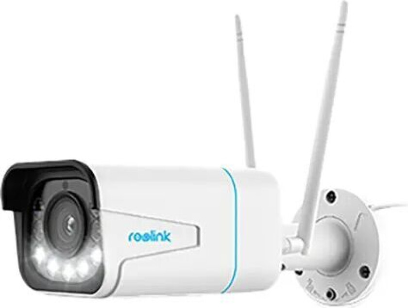 Smart 4K UHD WiFi Security Camera White, With Color Night Vision
