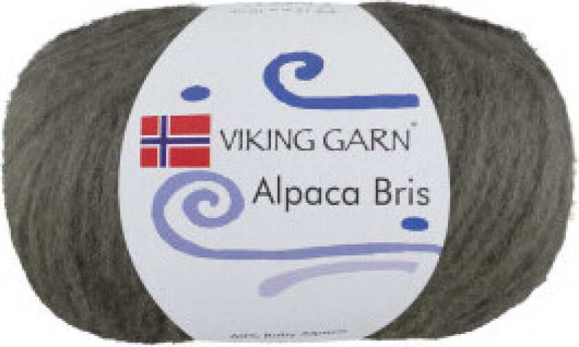 Viking Garn Alpaca Bris 339 Støven Olivengrønn