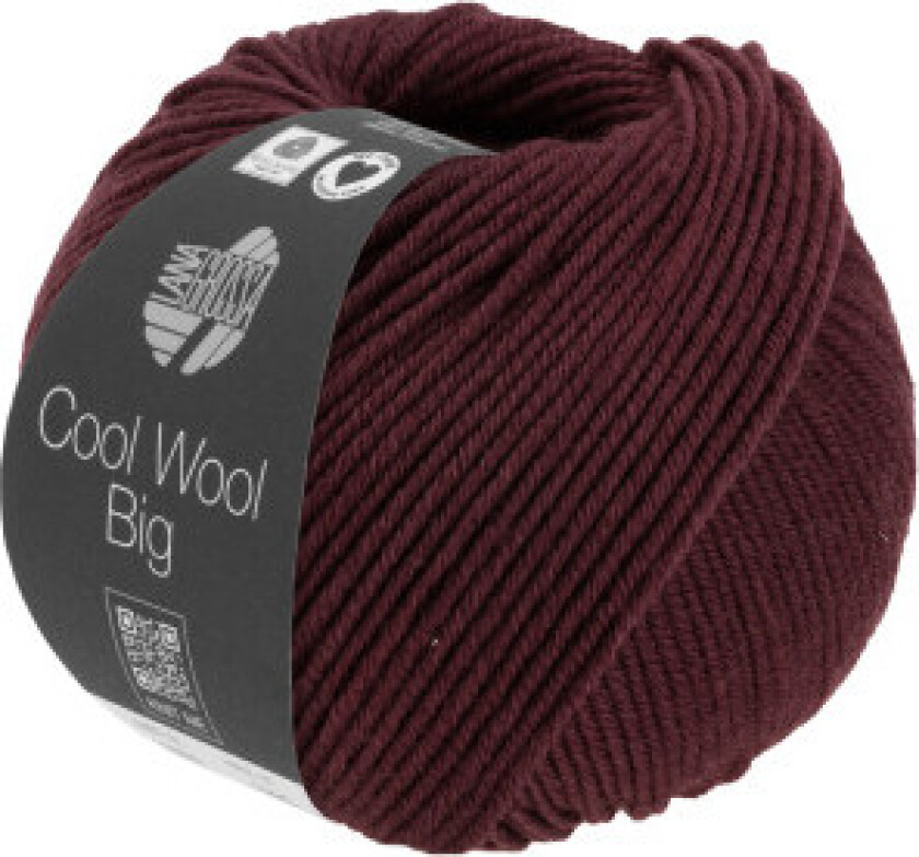 Cool Wool Big Garn 1606 Sort Rød Melange