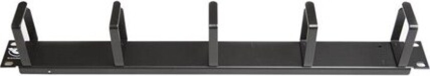 Cable management panel 1u with 5 ring mounted
