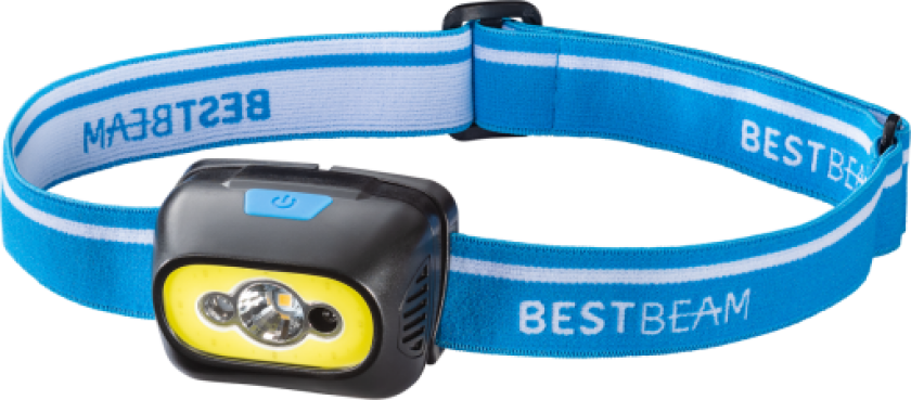 Best Beam BH350R oppladbar hodelykt med sensor, 350 lumen