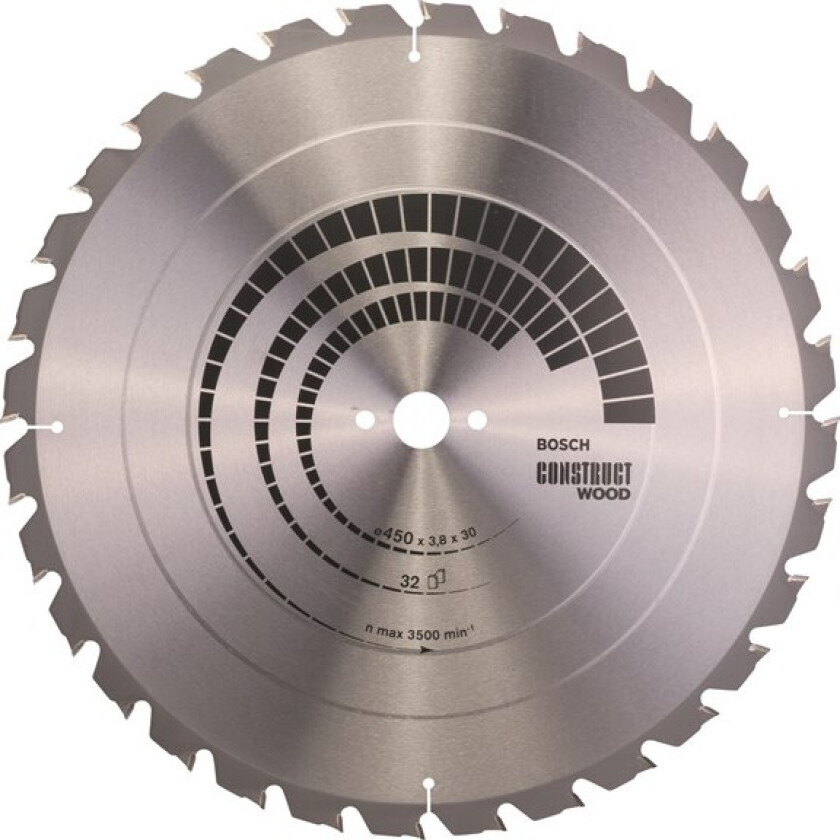 Sirkelsagblad Construct Wood 450 x 30 x 3,8 mm; 32