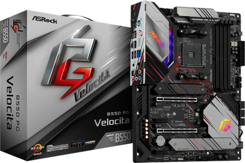 B550 Phantom Gaming Velocita Hovedkort - AMD B550 - AMD AM4 socket - DDR4 RAM - ATX