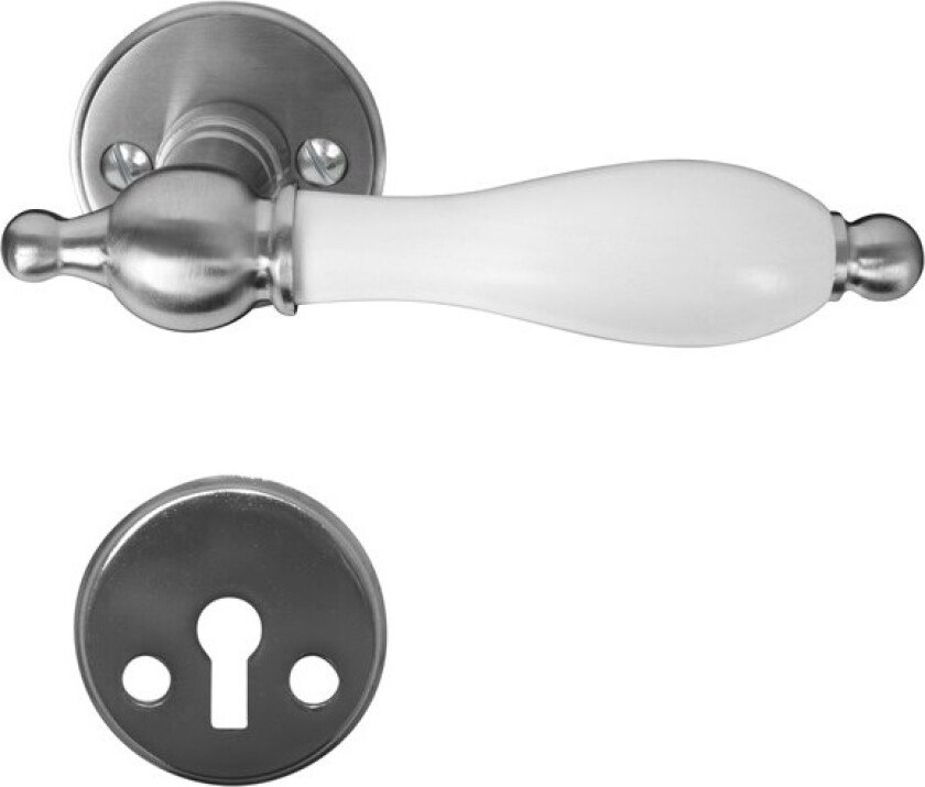 Home>it Dørhåndtak matt - hvitt håndtak