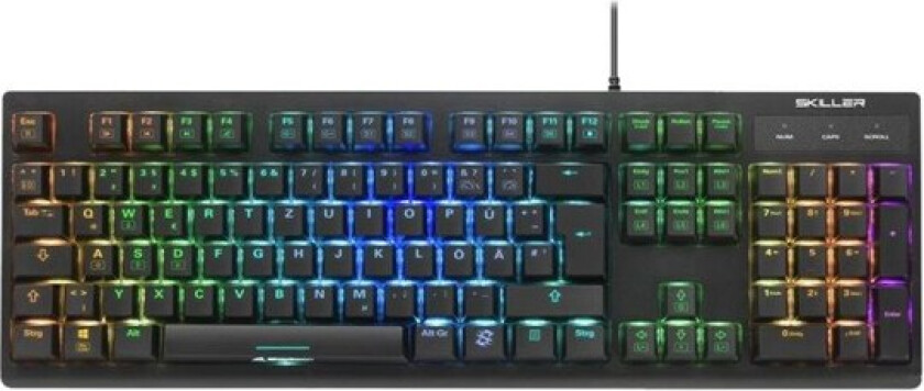 Skiller MECH SGK30 - keyboard - Italian - black - Tastatur - Italiensk - Svart