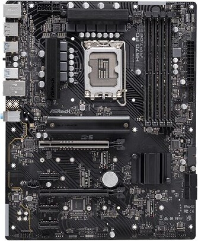 H670 PG Riptide Hovedkort - Intel H670 - Intel LGA1700 socket - DDR4 RAM - ATX