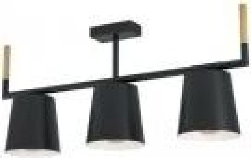 Lacey, 3 ampuller, E27, IP20, Sort, Brun