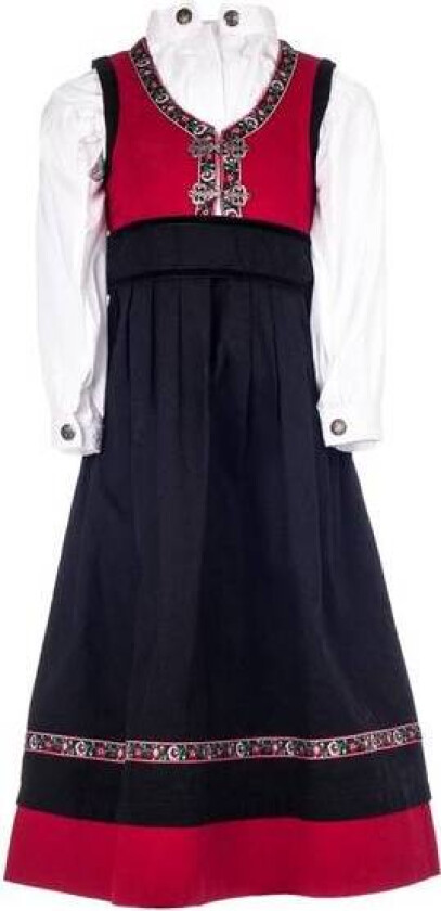 festdrakt/bunad jente - rød