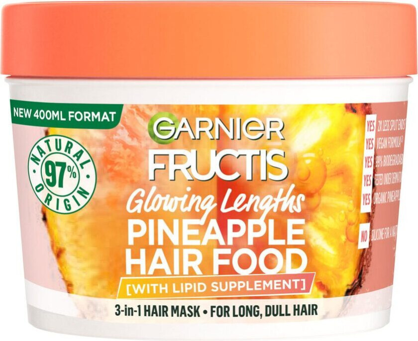 Bilde av Garnier Fructis Hair Food Pineapple Mask 400ml