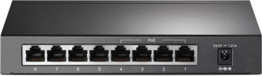 Bilde av TP-link TL-SG1008P POE-gigabitswitch 8 porter