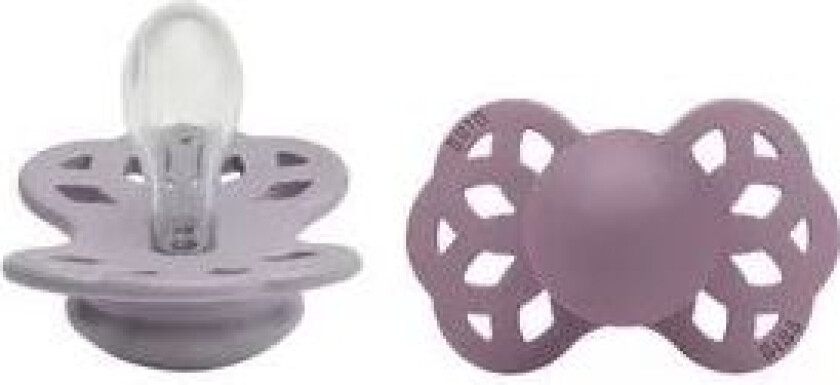 Infinity Silikon Symmetriske Smokker 2-pack Fossil Grey/Mauve str. Str. 1