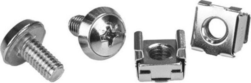 M6 Rack Screws and M6 Cage Nuts - M6 Nuts and Screws - 20 Pack - rack screws and nuts
