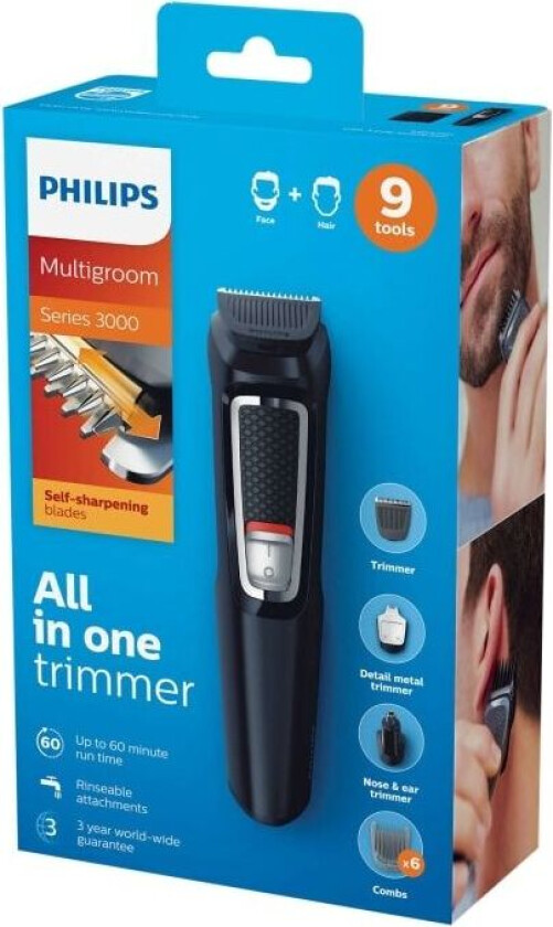 MULTIGROOM Series 3000 Trimmer for både skjegg og hår