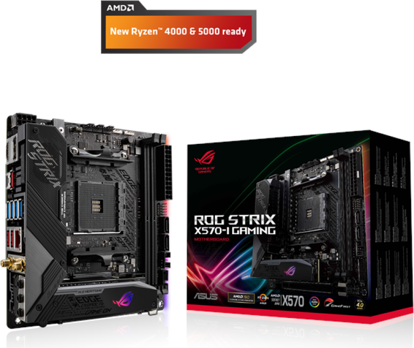 ROG STRIX X570-I GAMING Hovedkort - AMD X570 - AMD AM4 socket - DDR4 RAM - Mini-ITX