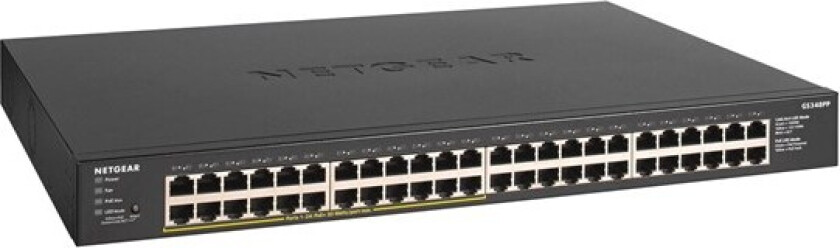 GS348PP - switch - 48 ports - unmanaged - rack-mountable