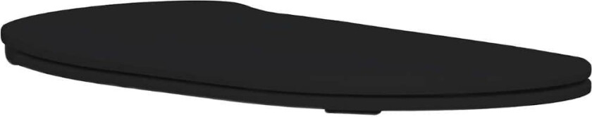 U Flush Toalettsete M/softclose Svart Matt