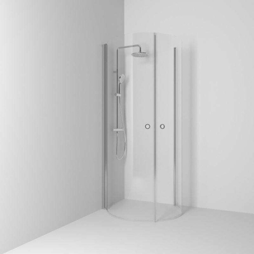 Skoga Hjørnedusj Rund - Krom