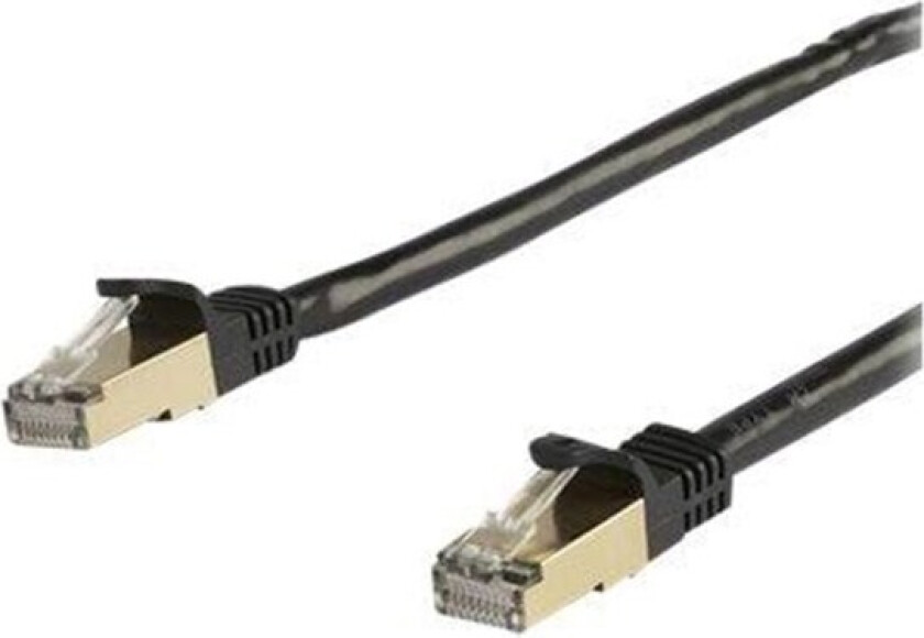 7m CAT6a Ethernet Cable - Black RJ45 Shielded Cable Snagless - patch cable - 7 m - black