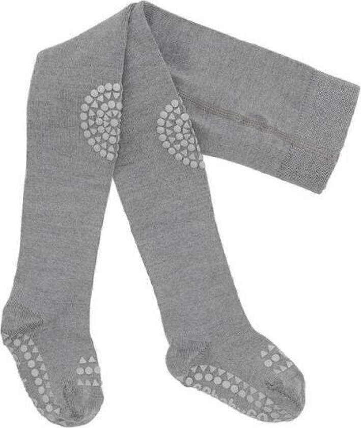 Antiskli Krabbestrømpebukse Ull Grey Melange